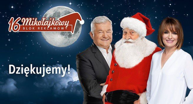 4,18 mln widzów Mikołajkowego Bloku Reklamowego. 1,21 mln zł dla chorych dzieci
