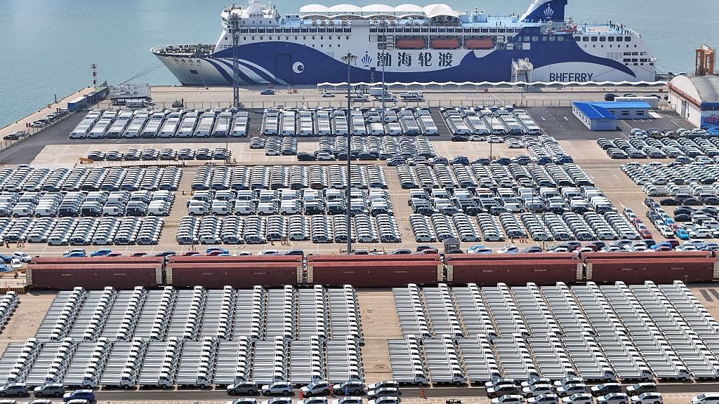 Chinese-made Vehicles Export
YANTAI, CHINA - MAY 11, 2026 - Export cars are gathered at a commodity vehicle roll on/roll off terminal waiting to be loaded onto a ship in Yantai, Shandong, China on May 11, 2026. (Photo credit should read CFOTO/Future Publishing via Getty Images)
CFOTO