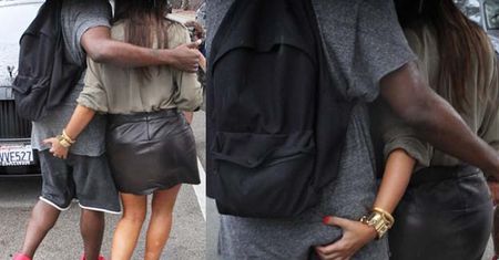 Kim szczypie Kanye w tyłek! (FOTO)