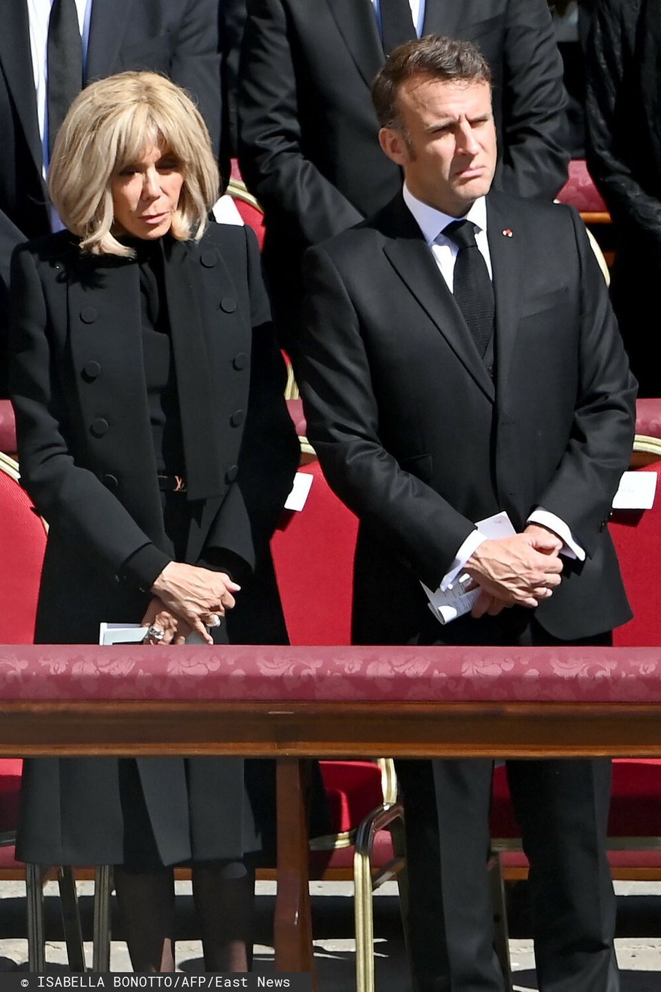 Brigitte Macron na pogrzebie papieża Franciszka