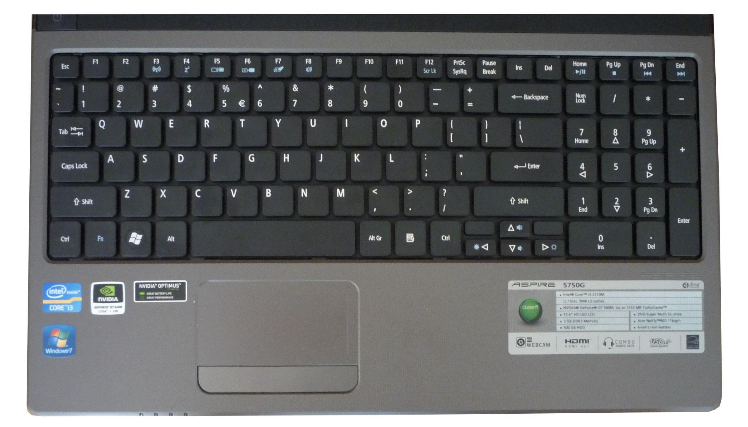 Acer Aspire 5750G - laptop do gier do 2500 zł [test cz. 1] 9