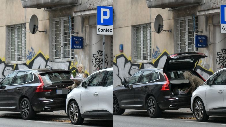 Małgorzata Foremniak parkuje na zakazie i pędzi na zakupy