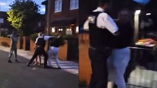 "Zostaw mojego syna". Policjant odepchnął Polkę. Nagranie stało się wiralem
