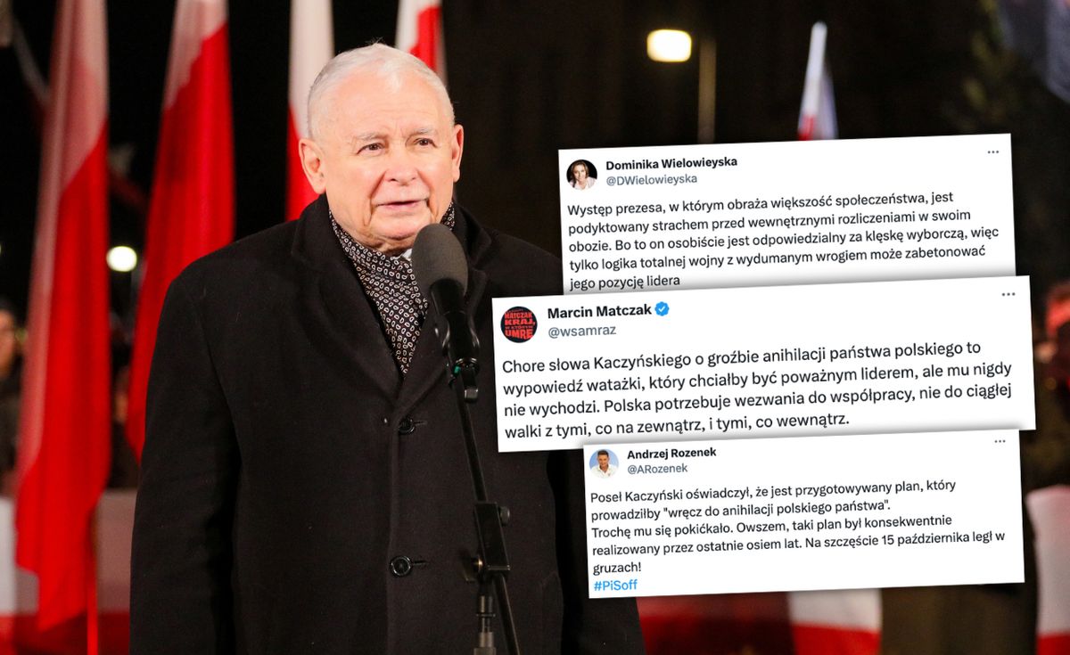 Prezes PiS wywołał lawinę komentarzy swoim piątkowym wystąpieniem 