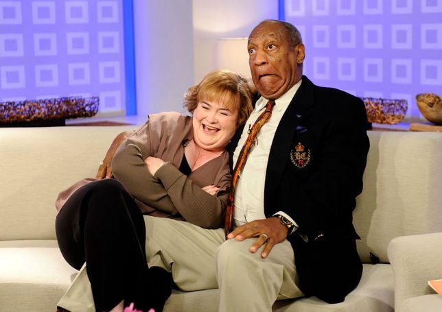 Susan Boyle na planie z Billem Cosby