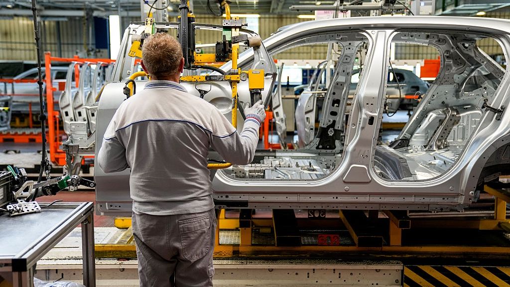 Stellantis NV Automobile Assembly Plant in Tychy, Poland
Automobile body shells in the welding shop at the Stellantis NV vehicle manufacturing plant in Tychy, Poland, on Tuesday, July 21, 2026. Stellantis agreed to sell its car-sharing business Free2move to a German private equity firm, part of a plan by the maker of Fiat and Peugeot cars to exit unprofitable businesses and refocus investments on core brands and regions. Photographer: Damian Lemanski/Bloomberg via Getty Images
Bloomberg
vehicles, emea, manufacture, transportation and logistics, european, polish, fabrication, vehicle, euro members, business news, city transport, autos, e.u., eu, automotive, cars, automobiles, automobile, auto, industries