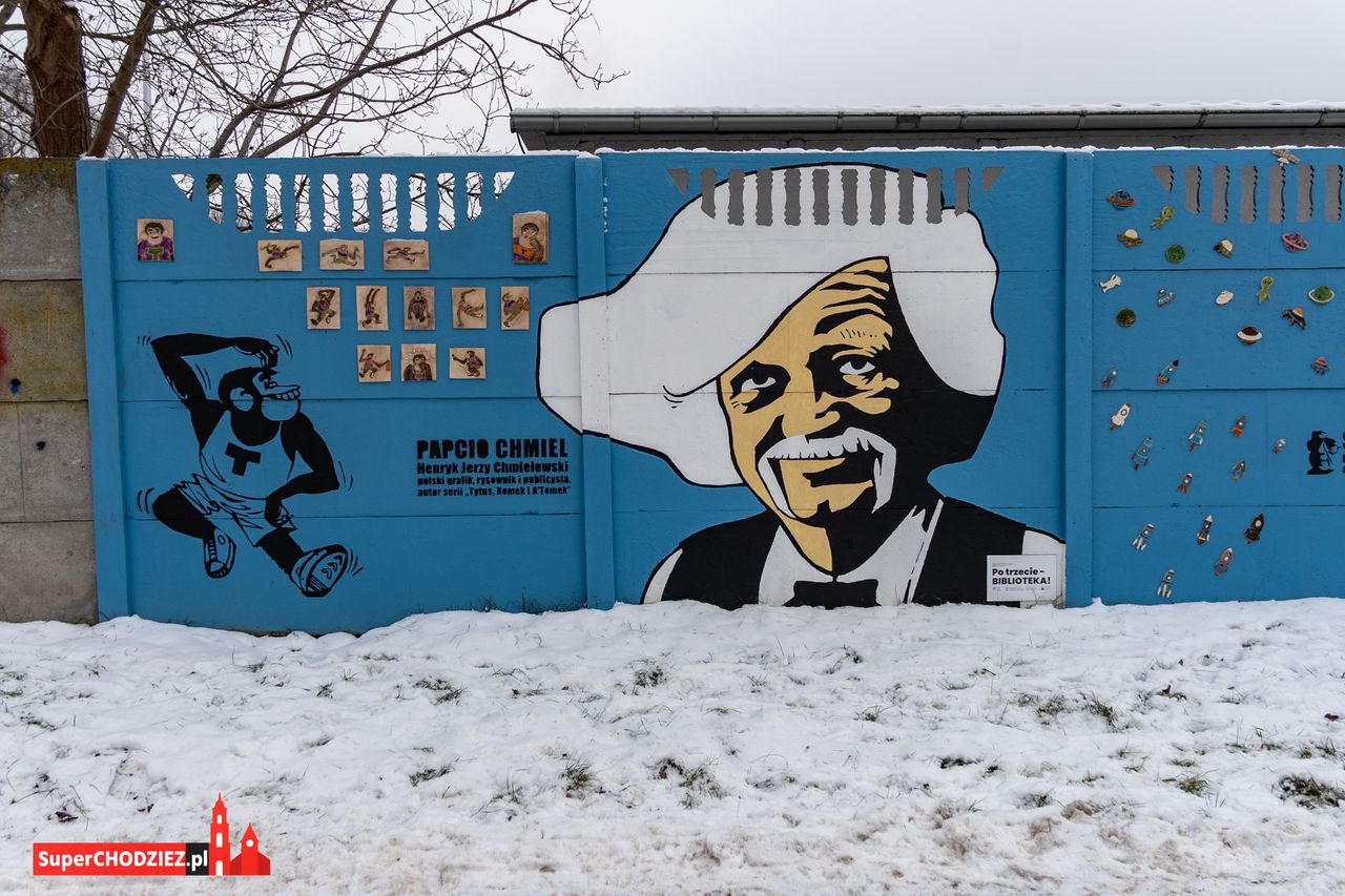 Chodzieskie murale, Chodzież, mural, ceramika, grafika
