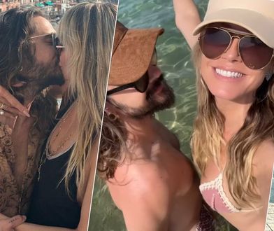 Heidi Klum i jej młody mąż nie mogą oderwać od siebie rąk. Przyłapano ich na plaży