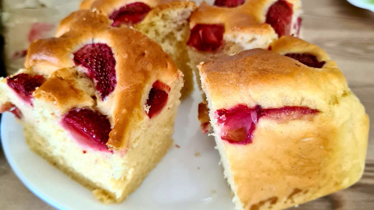 Ciasto truskawkowe na oleju