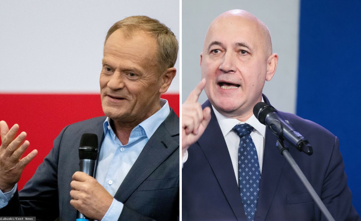 Donald Tusk i Joachim Brudziński