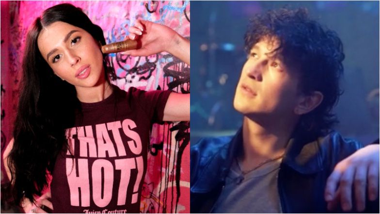 Roksana Węgiel na planie teledysku