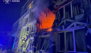 Działo się w nocy. Zmasowany atak na Ukrainę, uderzyli w Kijów