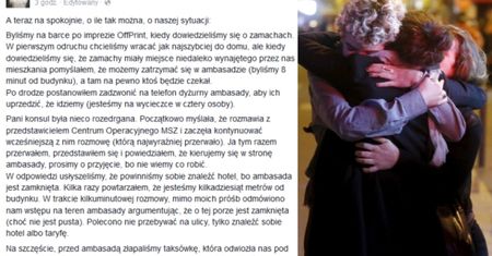 Polska ambasada w Paryżu nie chciała przyjąć ludzi uciekających przed terrorystami?!