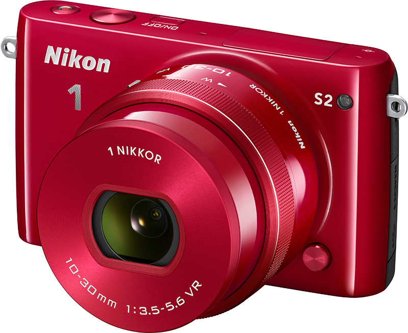Nikon 1 S2 to aparat bezlusterkowy dostępny w wyrazistych wersjach kolorystycznych