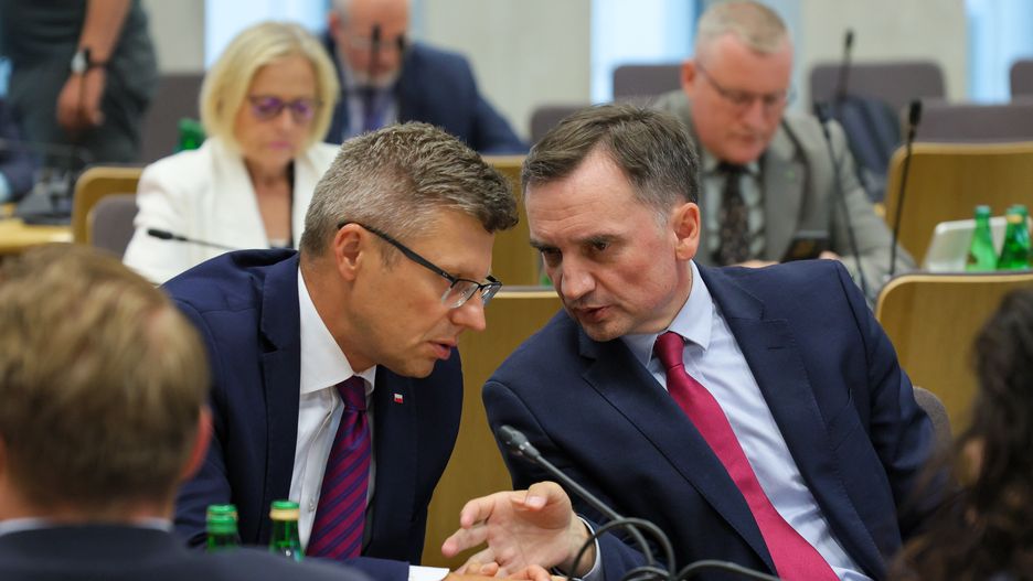 Zbigniew Ziobro i Marcin Warchoł w Sejmie
