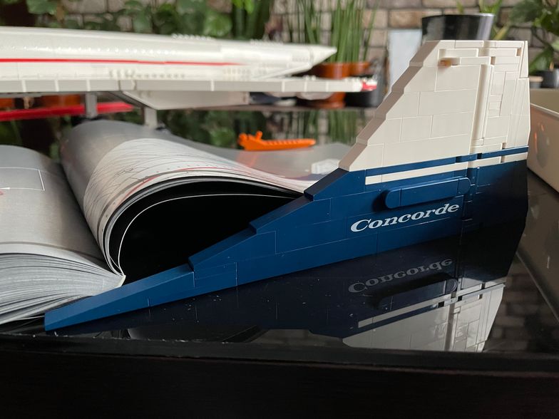 Concorde z klocków LEGO