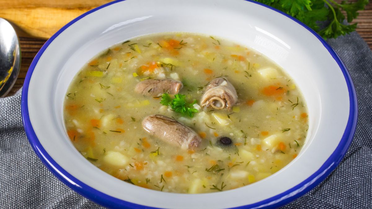 Krupnik na sercach drobiowych