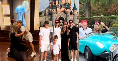 Małgorzata Rozenek relacjonuje wizytę w Disneylandzie, pozując z synami. Internauci komentują: "Henio to CAŁY RADEK"