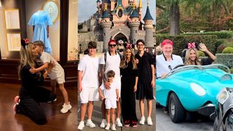Małgorzata Rozenek relacjonuje wizytę w Disneylandzie, pozując z synami. Internauci komentują: "Henio to CAŁY RADEK"