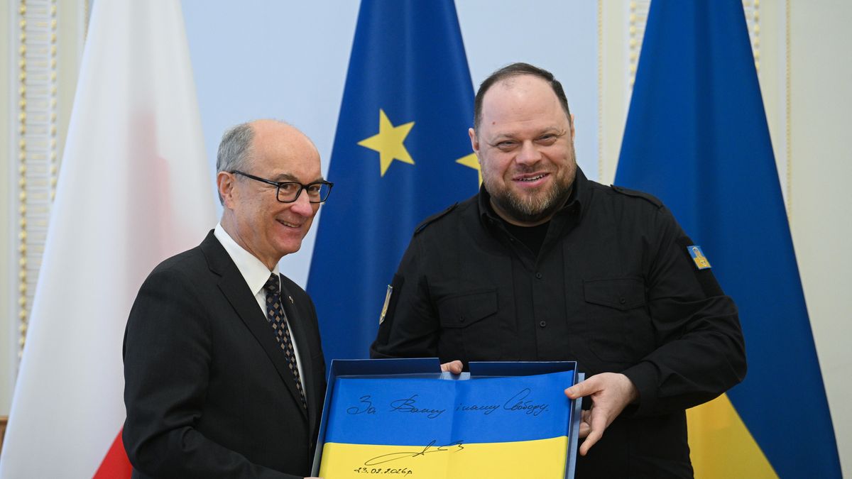 Włodzimierz Czarzasty i Rusłan Stefanczuk