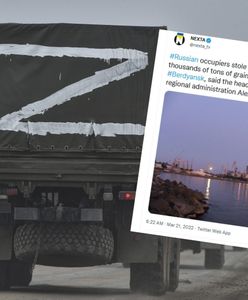 Wojna w Ukrainie. Rosjanie ukradli zboże z portu w Berdiańsku