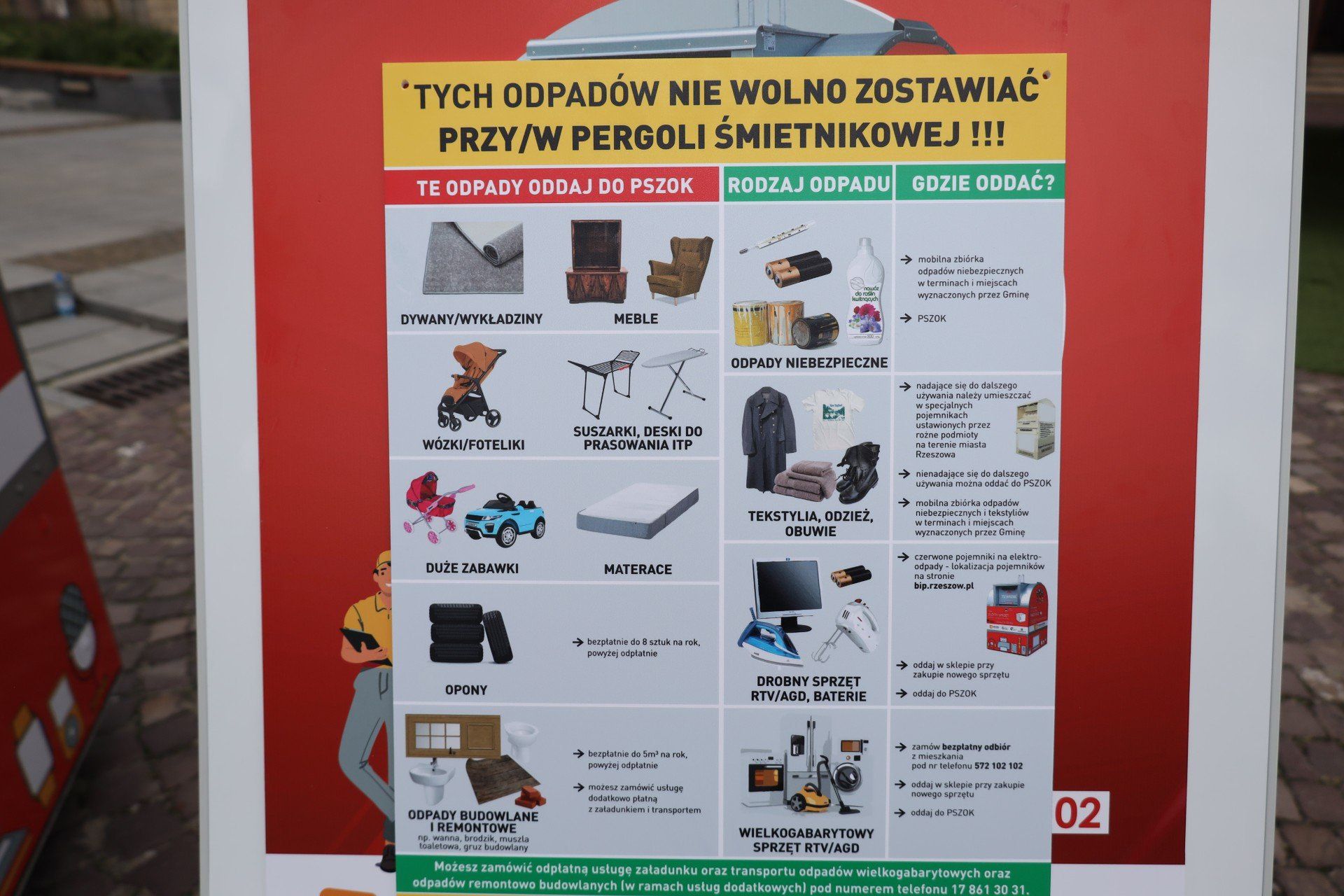 Bezpłatny odbiór elektrośmieci w Rzeszowie, konferencja prasowa - rynek, Rzeszów 29.07.2025