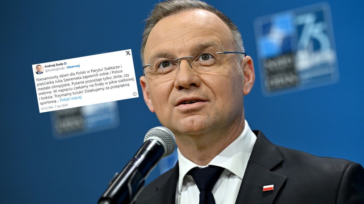 Andrzej Duda zamieścił wpis po udanym dniu Polaków na igrzyskach