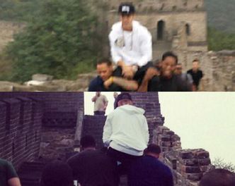 Bieber KAZAŁ SIĘ WNIEŚĆ na Mur Chiński! (ZDJĘCIA)