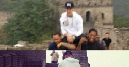 Bieber KAZAŁ SIĘ WNIEŚĆ na Mur Chiński! (ZDJĘCIA)