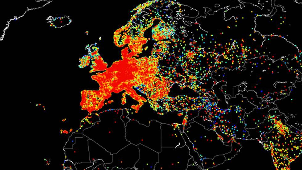 Mapa wszystkich urządzeń, podłączonych do Internetu 1
