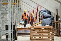 ?�d? buduje stadion ?KS
Fot. Julian Sojka/East News, Lodz, 10.06.2020.  Postep prac na budowie drugiej trybuny na stadionie Lodzkiego Klubu Sportowego.
Julian Sojka
