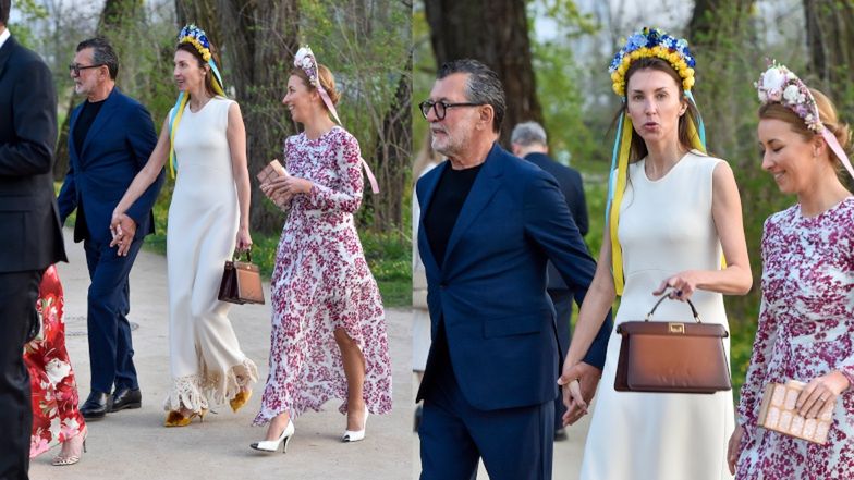 Elity przybywają na charytatywną kolację w Łazienkach Królewskich