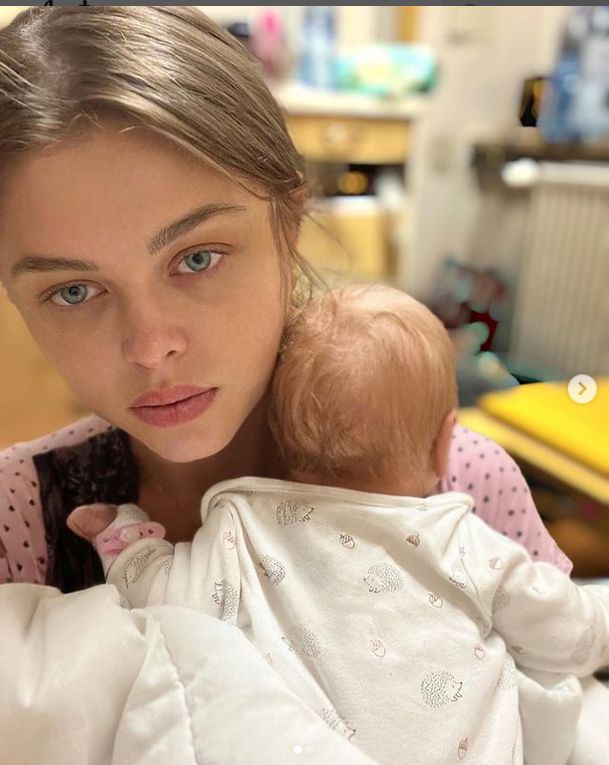 Joanna Opozda z synem w szpitalu