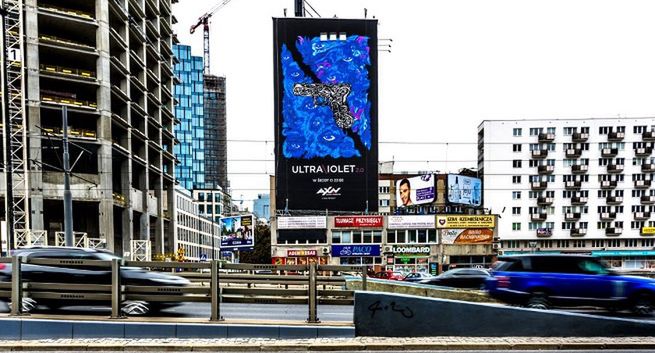 Mural Pawła Swanskiego promuje serial AXN „Ultraviolet 2.0”