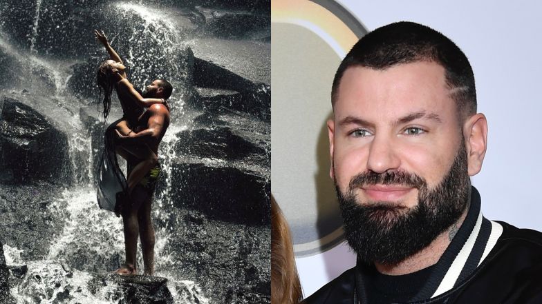 Wojtek Gola pozuje z ukochaną na Bali