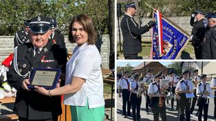 Jubileusz 80-lecia Ochotniczej Straży Pożarnej w Chorzynie i gminny Dzień Strażaka. Była uroczysta defilada i odznaczenia