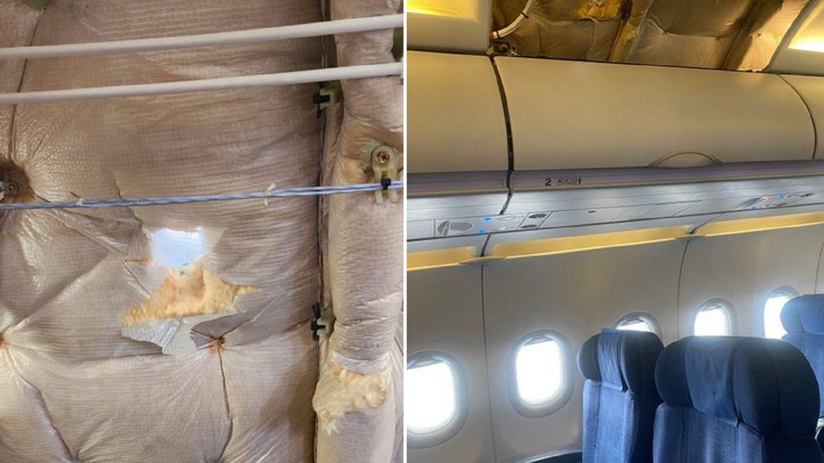 W samolot trafiła zabłąkana kula.