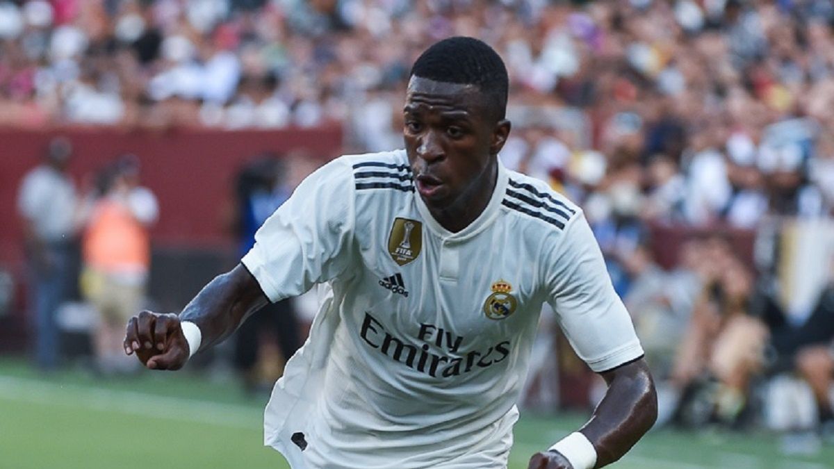 Vinicius Junior w barwach Realu Madryt