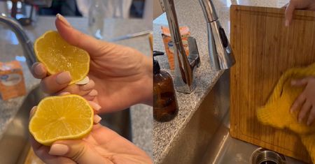 Posyp deskę i zostaw na 10 sekund. Bakterie nie mają szans