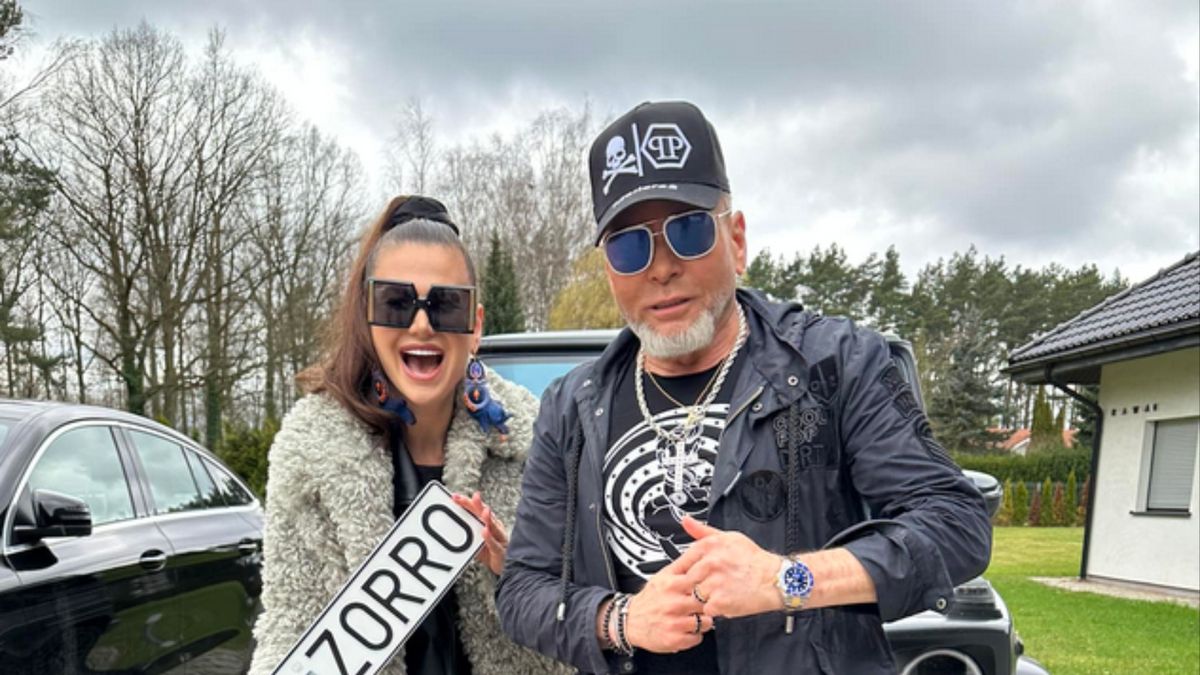 Krzysztof Rutkowski z żoną Mają Pilch