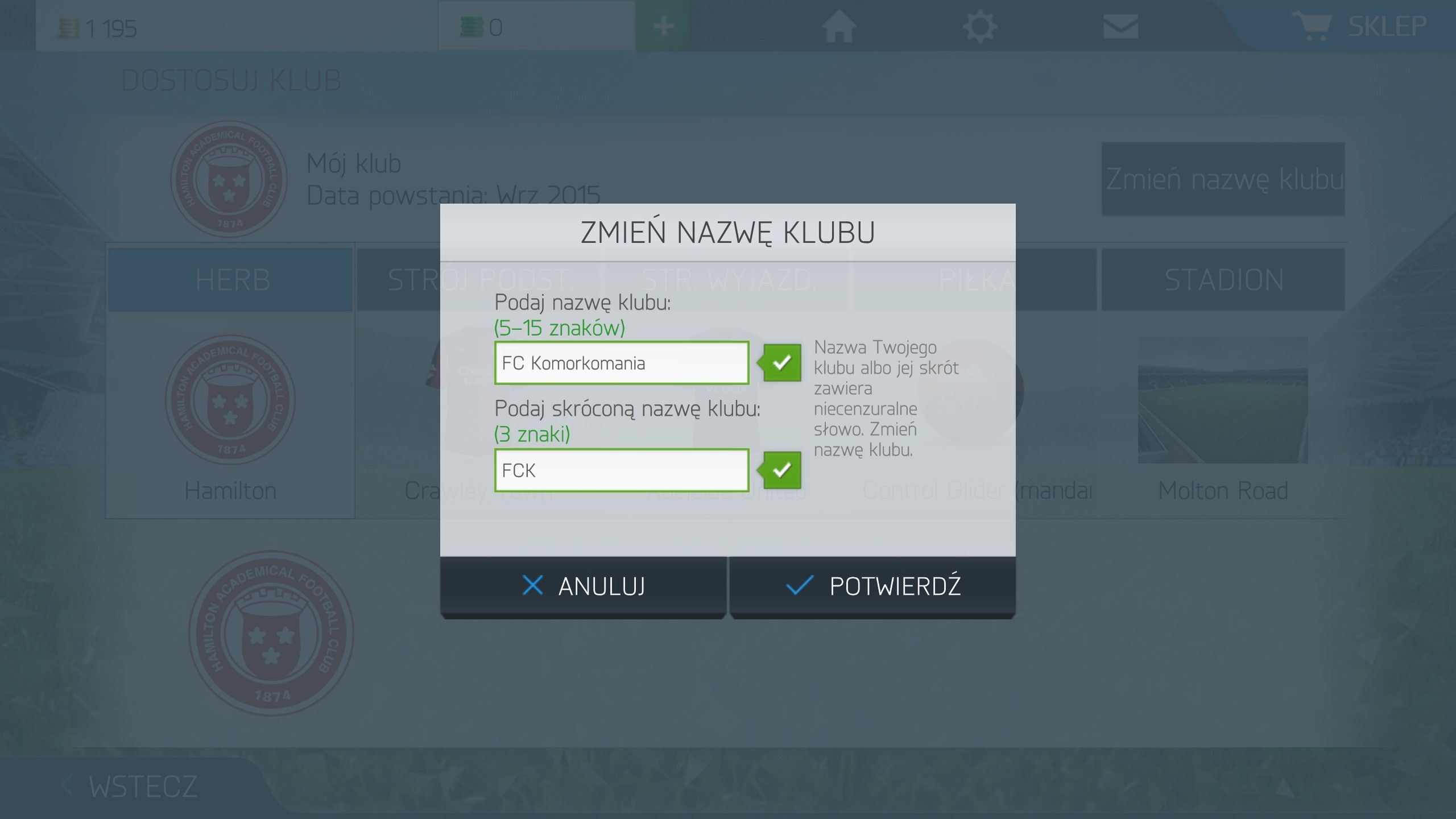 "Nowa", "darmowa" FIFA 16 Ultimate Team na urządzenia mobilne - recenzja 5