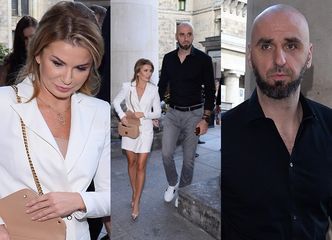 Marcin Gortat zabrał nową dziewczynę na premierę filmu "Fighter". UCIEKLI ZE ŚCIANKI!