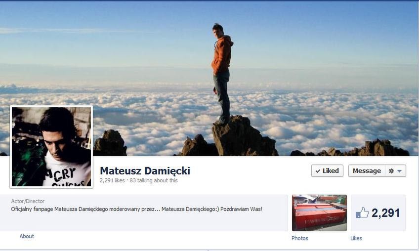 Mateusz Damięcki apeluje do złodzieja na Facebooku