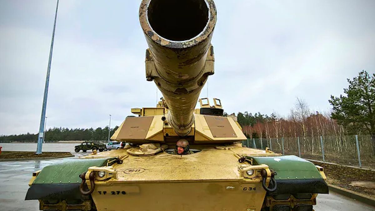M1 Abrams należący do 278 Regimentu Kawalerii Pancernej US Army, stacjonującej rotacyjnie w rejonie Orzysza.