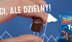 Mini wafelki Grześki promowane w telewizji
