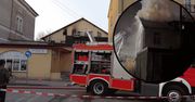 Miastko: Pożar w centrum wybuchł ponownie. Strażacy wrócili do akcji