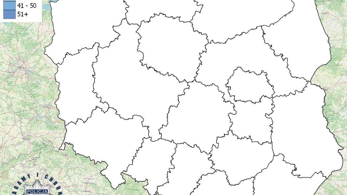 Tegoroczna mapa na razie jest czysta. I oby tak pozostało. 