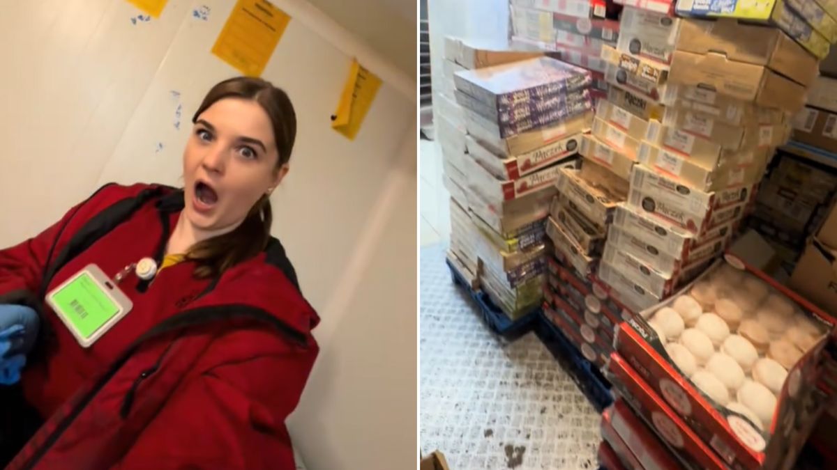 Pracownica Biedronki pokazała magazyn przed tłustym czwartkiem.