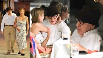 Woody Allen spędza czas z żoną i córką na kolacji w Wenecji. Wcześniej został WYGWIZDANY... (ZDJĘCIA)