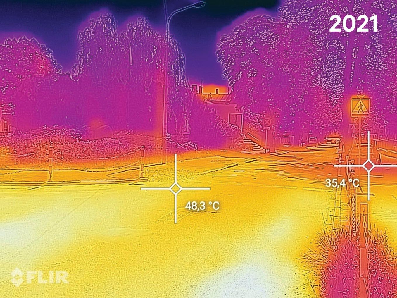 Temperatura po wycięciu drzew